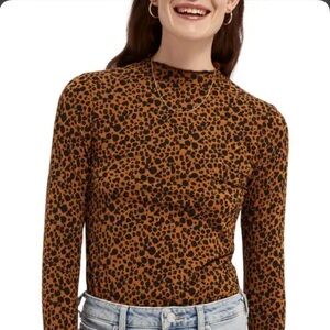Scotch and soda animal spot top